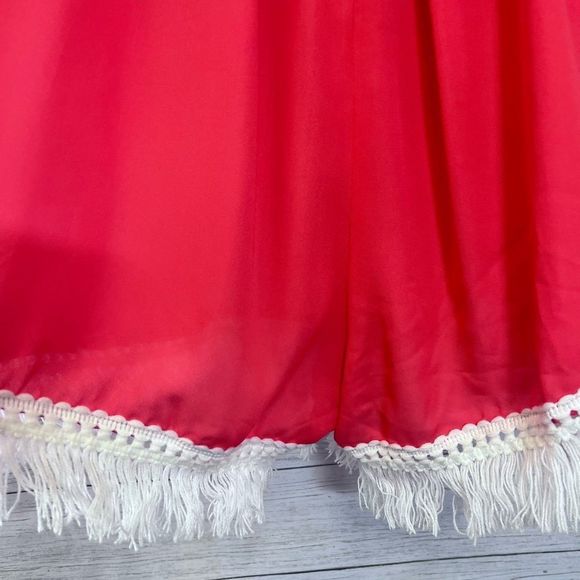 Boutique Joyce Flowy Spaghetti Strap Romper with Tassel Detail 💗 - Picture 6 of 9